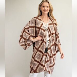 175 🇺🇸EASEL PAISLEY PRINTED RAYON
CHALLIE KIMONO
